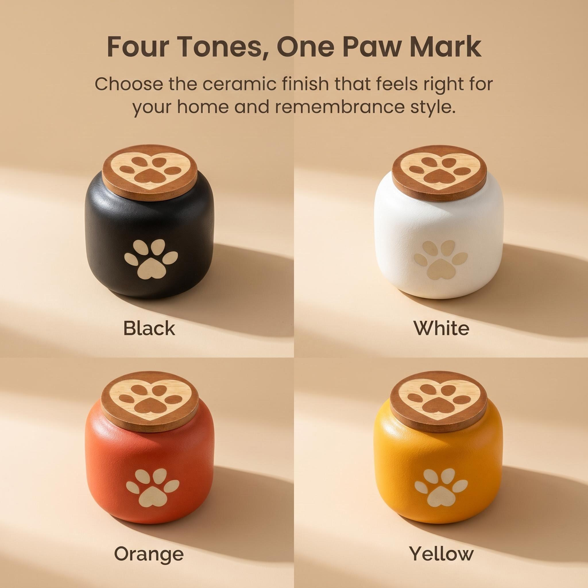 Heart-Top Ceramic Pet Memorial Urn - Image 6