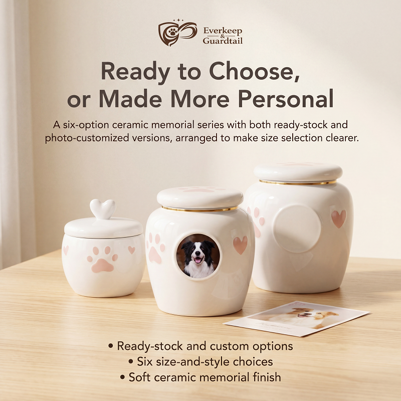 Customizable Ceramic Photo Pet Urn - Image 2