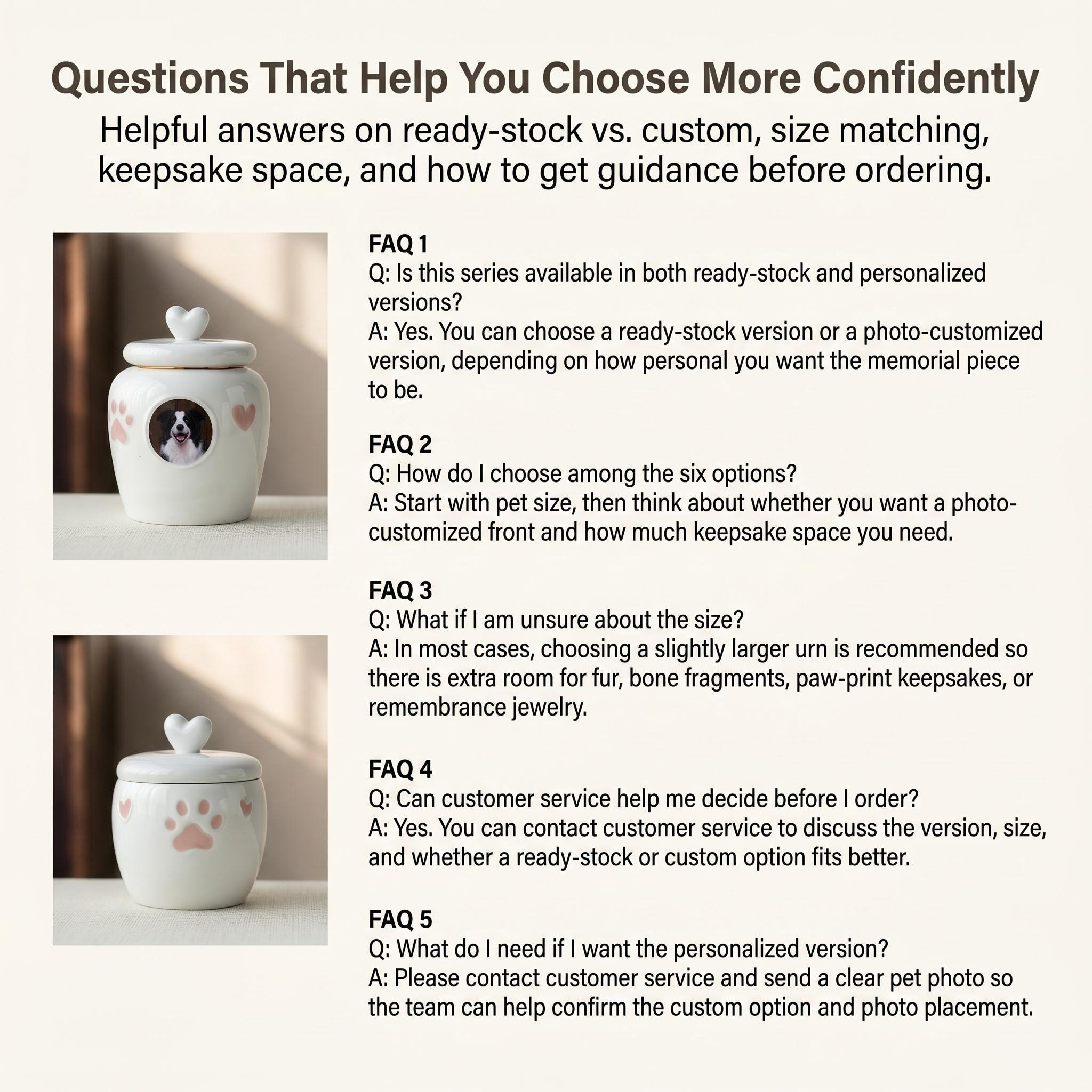 Customizable Ceramic Photo Pet Urn - Image 7
