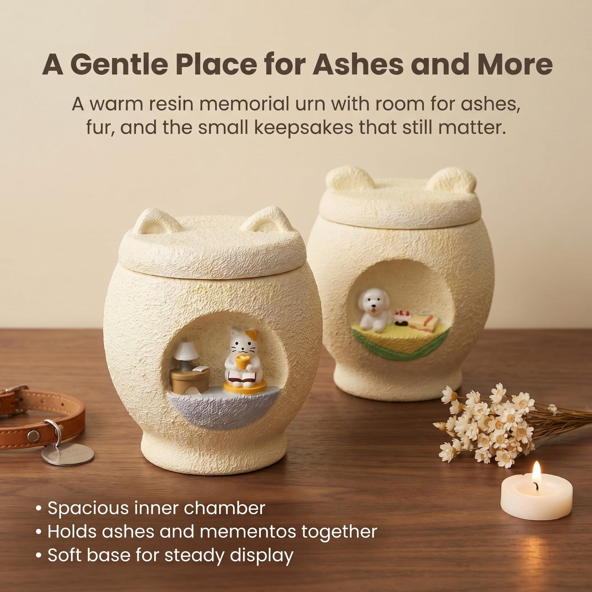 Resin Pet Ashes Keepsake Urn - Image 2