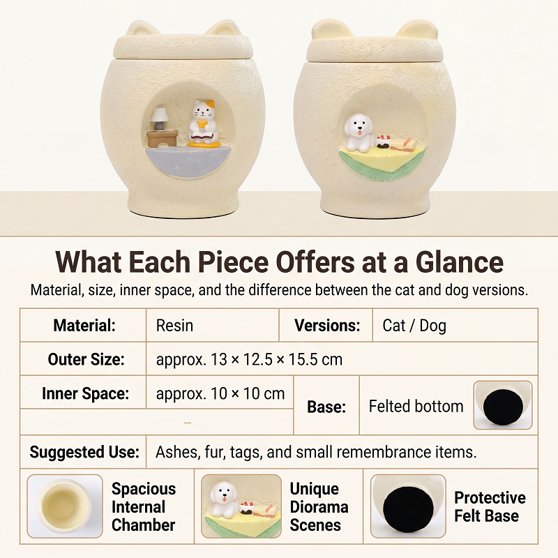 Resin Pet Ashes Keepsake Urn - Image 5