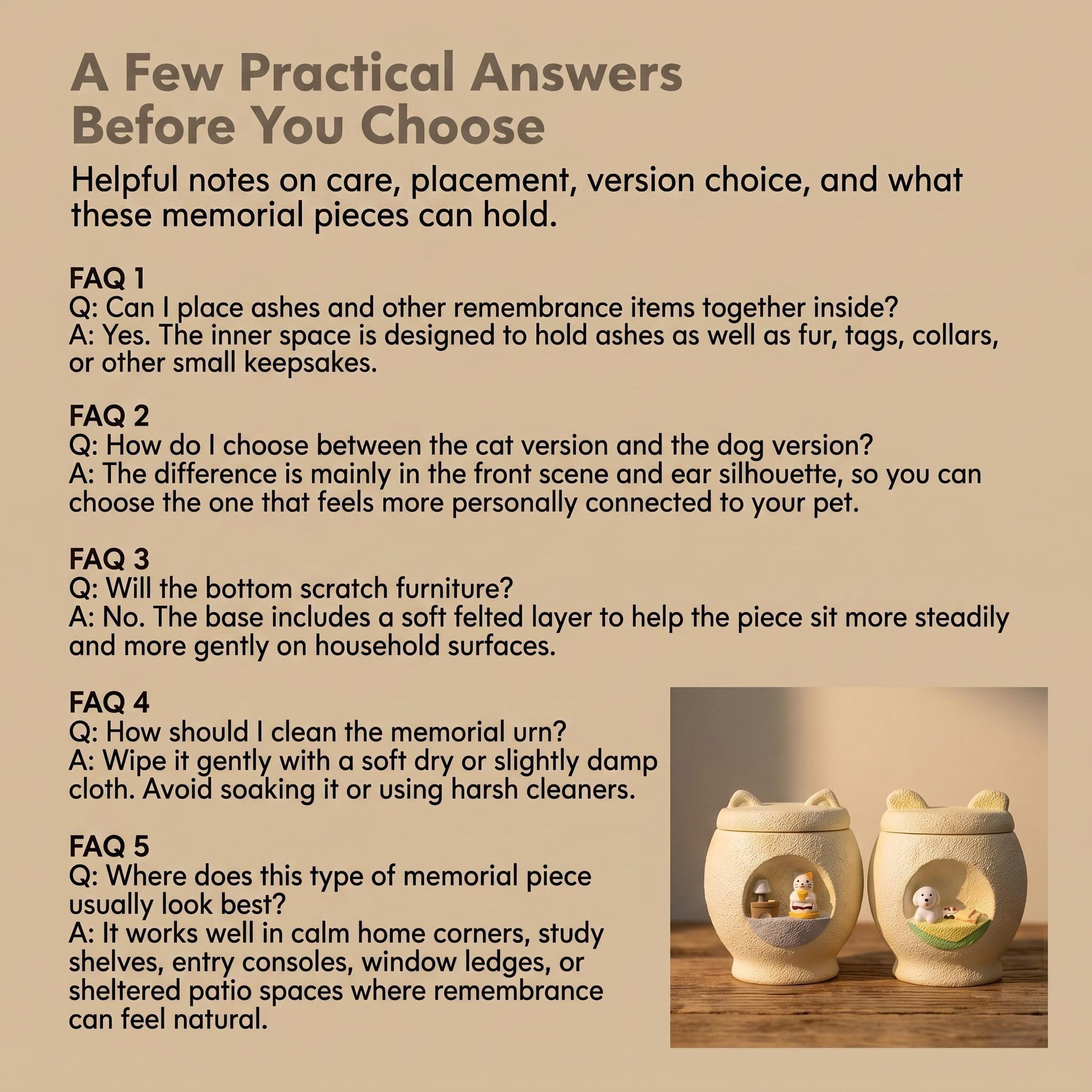 Resin Pet Ashes Keepsake Urn - Image 8