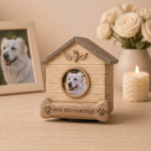 House-Shaped Photo Memorial Urn